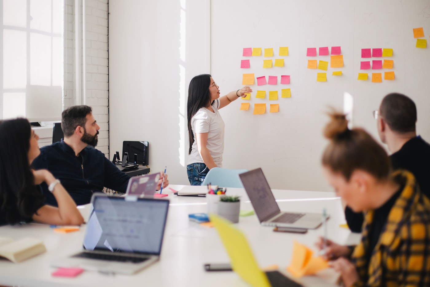 Workshop mit Notizen